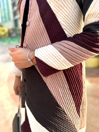 LYDIA ROMANTIC RHAPSODY PAPER SILK PATCHWORK QUILTED REVERSIBLE JACKET