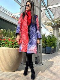 LINDA ROMANTIC RHAPSODY SHIBORI QUILTED REVERSIBLE JACKET
