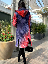 LINDA ROMANTIC RHAPSODY SHIBORI QUILTED REVERSIBLE JACKET