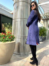 LINDA ROMANTIC RHAPSODY SHIBORI QUILTED REVERSIBLE JACKET