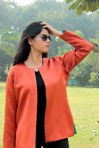 HEIDI SATIN SILK  REVERSIBLE BOLERO JACKET