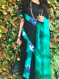 RIVKA MANHATTAN WALK HANDWOVEN COTTON PATCHWORK KURTI