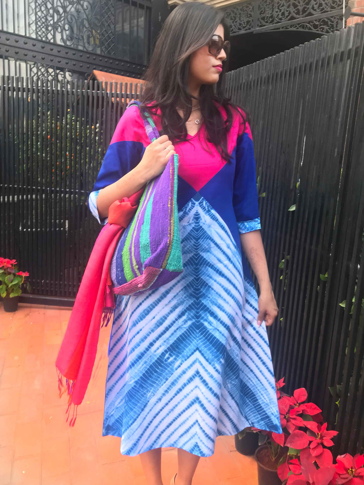 NANCY LOVE ALWAYS HAND WOVEN COTTON DERBY DRESS