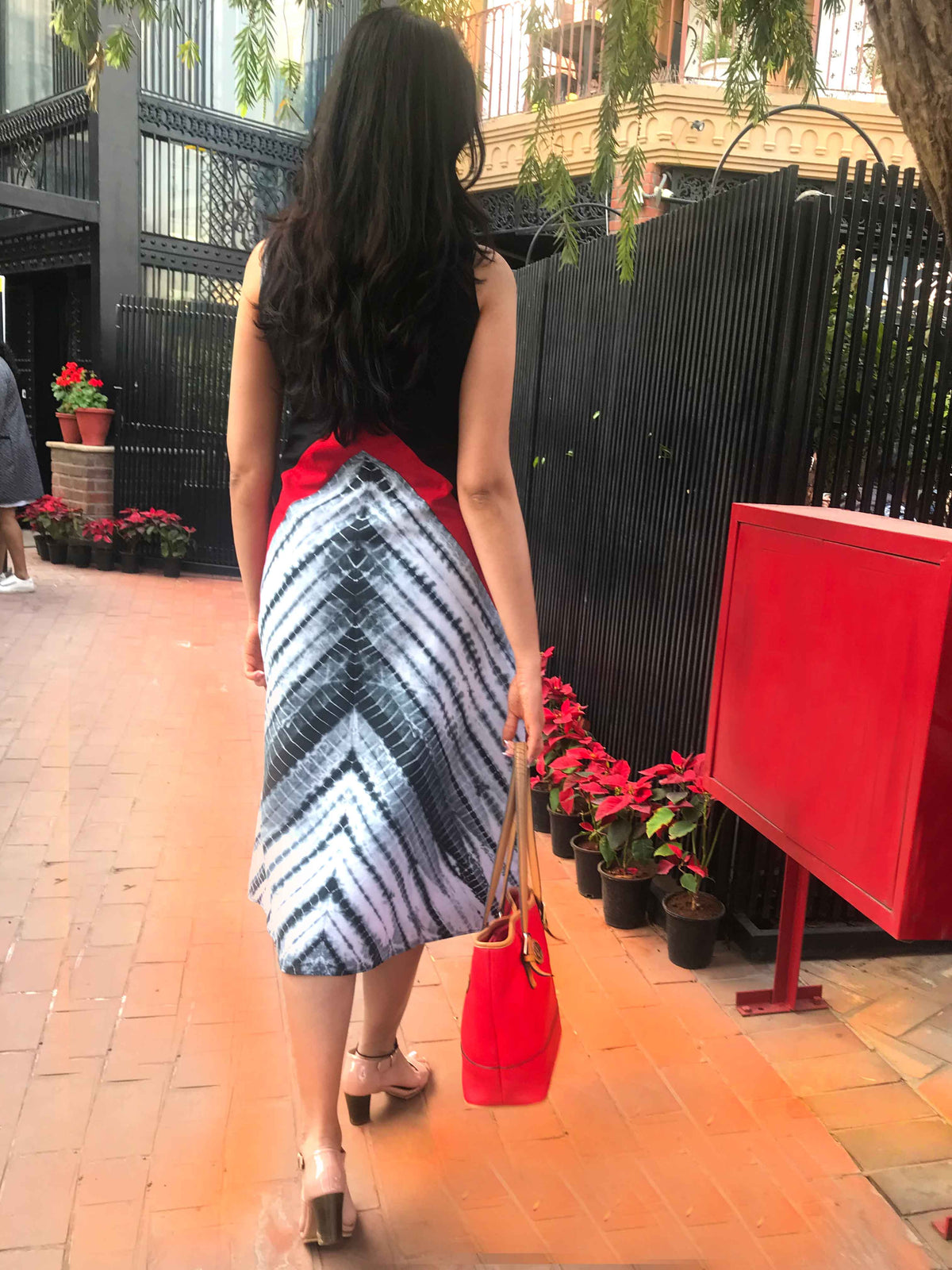 NORI LOVE ALWAYS HAND WOVEN COTTON DERBY DRESS