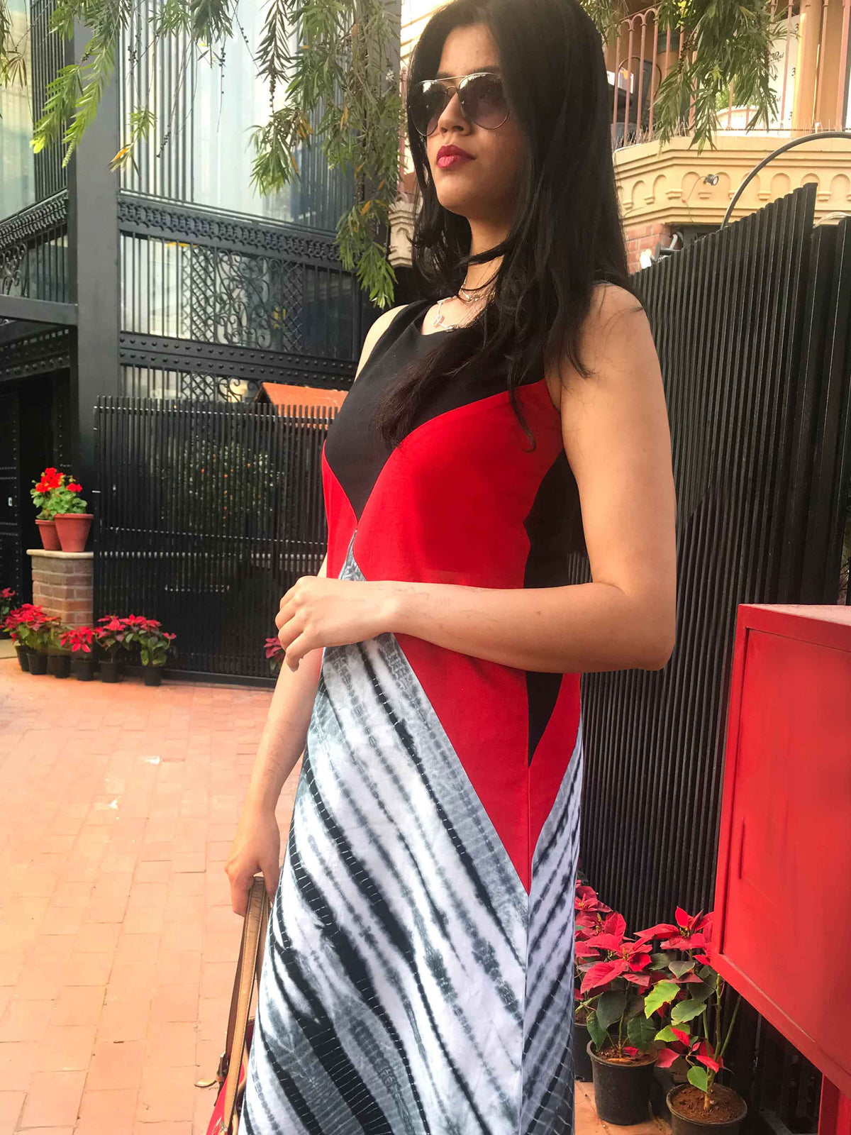 NORI LOVE ALWAYS HAND WOVEN COTTON DERBY DRESS