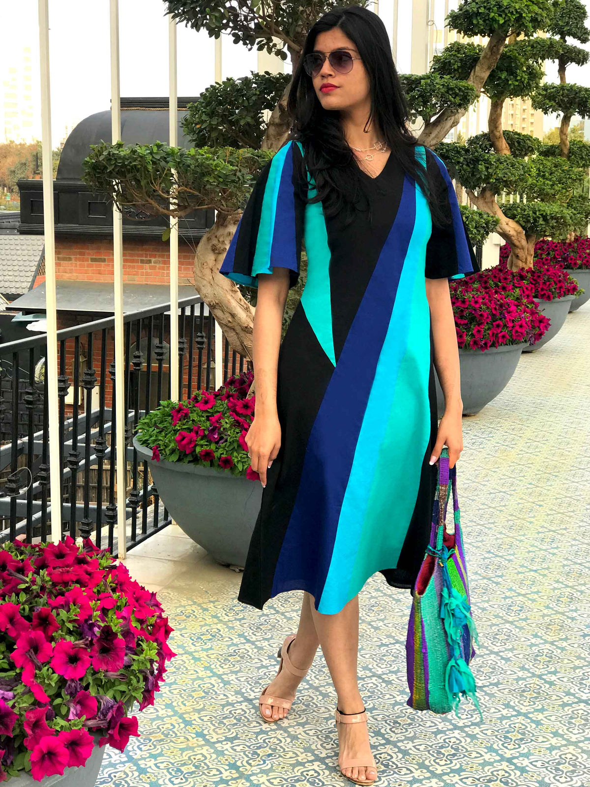 NEISHA LOVE ALWAYS HAND WOVEN COTTON DERBY DRESS
