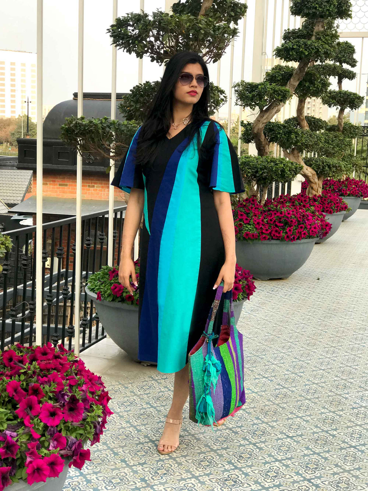NEISHA LOVE ALWAYS HAND WOVEN COTTON DERBY DRESS