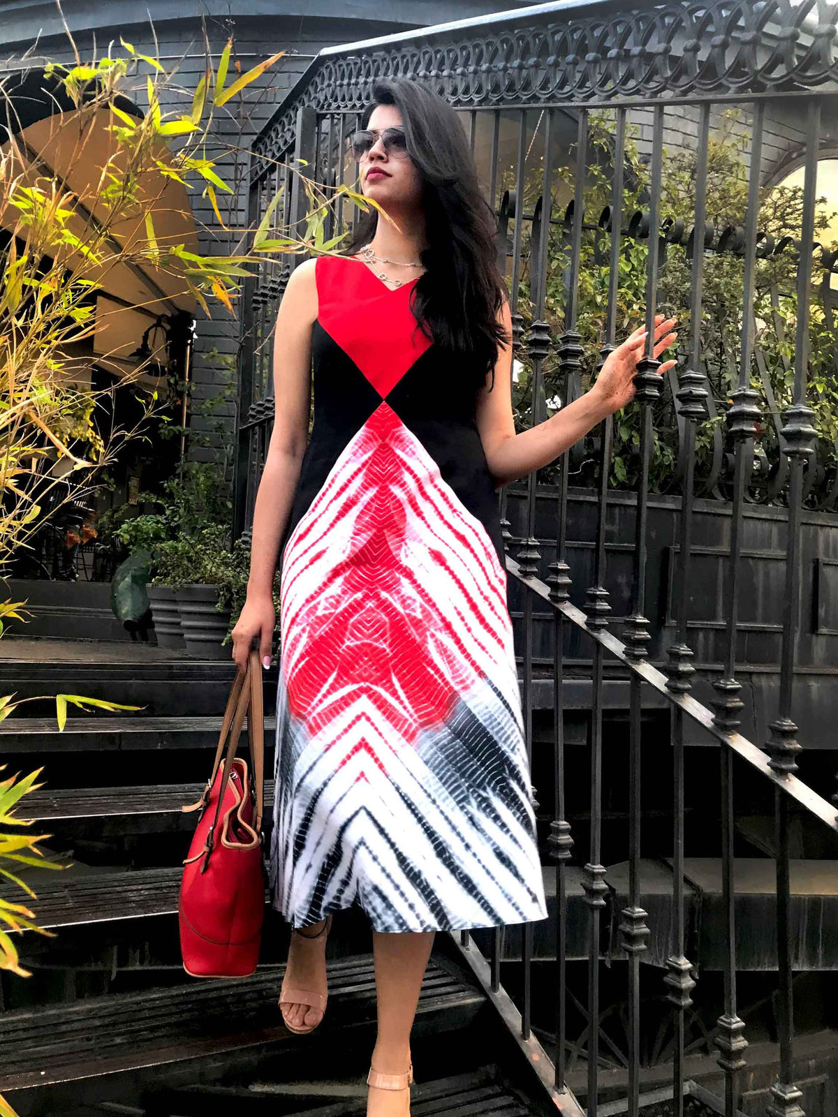 NINA LOVE ALWAYS HAND WOVEN COTTON DERBY DRESS