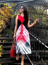 NINA LOVE ALWAYS HAND WOVEN COTTON DERBY DRESS