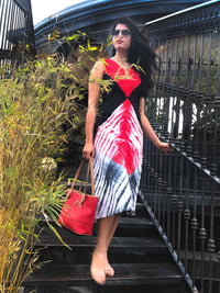 NINA LOVE ALWAYS HAND WOVEN COTTON DERBY DRESS