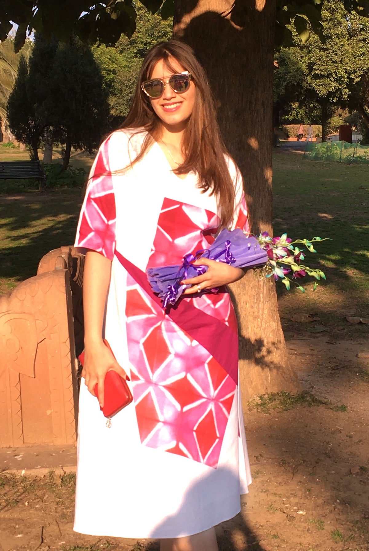 NATALIE LOVE ALWAYS HAND WOVEN COTTON DERBY DRESS