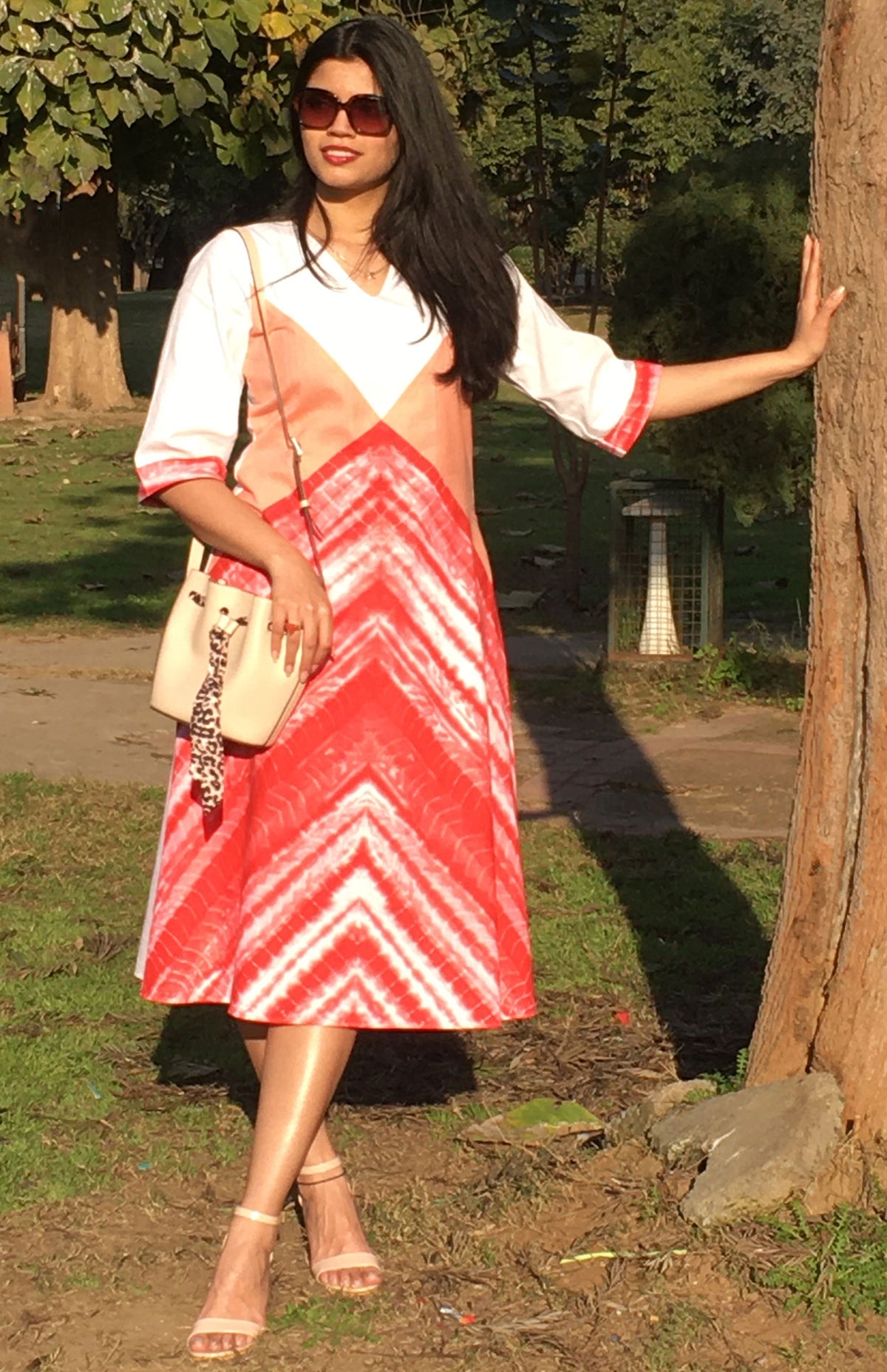 NELLIE LOVE ALWAYS HAND WOVEN COTTON DERBY DRESS