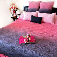 SCOTT NORTHERN LIGHTS OMBRE QUILTED BEDCOVER SET