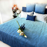 SHAYNE NORTHERN LIGHTS OMBRE QUILTED BEDCOVER SET
