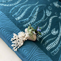 LOGAN POETRY IN NATURE NUI SHIBORI OMBRE QUILTED BEDCOVER SET