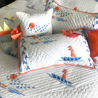 NILES NAUTICAL PANORAMA 6 PIECE QUILTED BEDCOVER SET