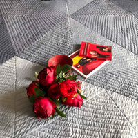 KATHLEEN COPENHAGEN MELANGE PATCHWORK QUILTED BEDCOVER SET