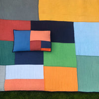 KINSLEY COPENHAGEN MELANGE PATCHWORK QUILTED BEDCOVER SET