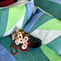KARLA COPENHAGEN MELANGE PATCHWORK QUILTED BEDCOVER SET