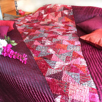 VANYA LOVE ALWAYS PATOLA SILK QUILTED BEDCOVER SET