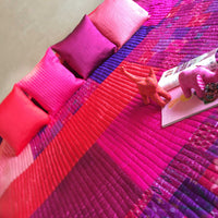 VENESSA LOVE ALWAYS PATOLA SILK QUILTED BEDCOVER SET