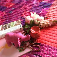 VENESSA LOVE ALWAYS PATOLA SILK QUILTED BEDCOVER SET