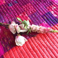 VENESSA LOVE ALWAYS PATOLA SILK QUILTED BEDCOVER SET