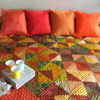 VIANNA LOVE ALWAYS PATOLA SILK QUILTED BEDCOVER SET