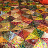 VIANNA LOVE ALWAYS PATOLA SILK QUILTED BEDCOVER SET