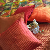 VIANNA LOVE ALWAYS PATOLA SILK QUILTED BEDCOVER SET