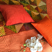 VIANNA LOVE ALWAYS PATOLA SILK QUILTED BEDCOVER SET