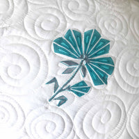 PEGGY PARISIAN PANACHE TEMPTING TURQUISE 6 PIECE QUILTED BEDCOVER SET