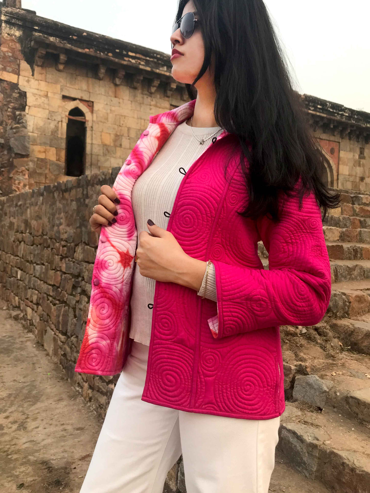 HILLARY KYOTO SHIBORI QUILTED JACKET