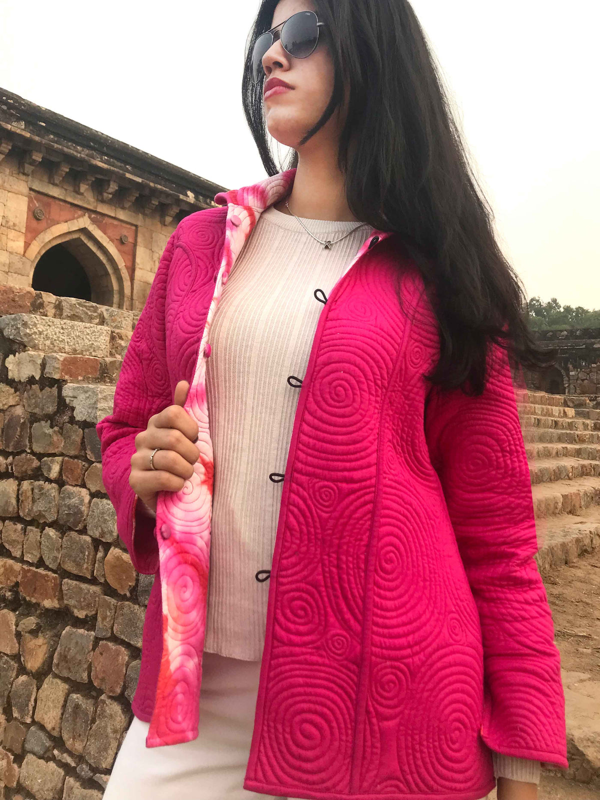 HILLARY KYOTO SHIBORI QUILTED JACKET