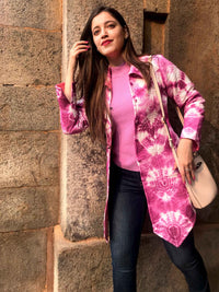 HEATHER KYOTO SHIBORI QUILTED LONG JACKET