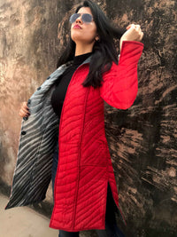 HELENA KYOTO SHIBORI QUILTED LONG JACKET
