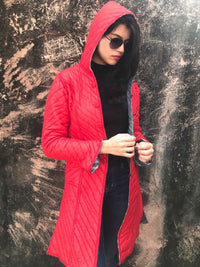 HELENA KYOTO SHIBORI QUILTED LONG JACKET