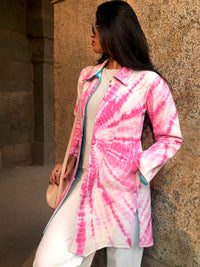 HILDA KYOTO SHIBORI QUILTED LONG JACKET