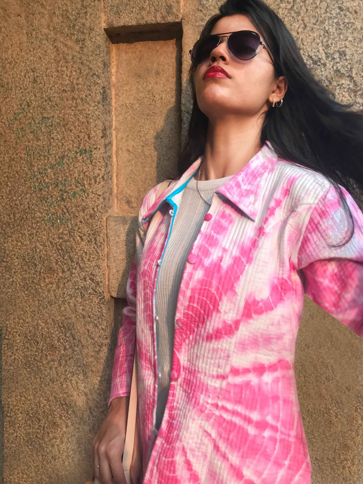 HILDA KYOTO SHIBORI QUILTED LONG JACKET