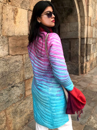 HELLEN KYOTO SHIBORI QUILTED LONG JACKET
