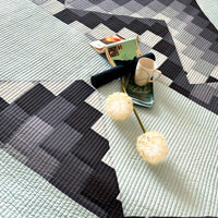 RYAN SWISS ALPS GRAY PATCHWORK QUILTED BEDCOVER SET