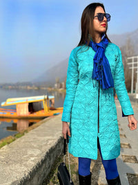 RIVERLYNN ROMANTIC RHAPSODY PURE SILK QUILTED REVERSIBLE JACKET