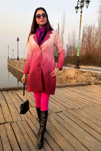 ROSELYNN ROMANTIC RHAPSODY PURE SILK QUILTED REVERSIBLE JACKET