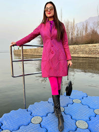ROSELYNN ROMANTIC RHAPSODY PURE SILK QUILTED REVERSIBLE JACKET