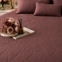 HENNESSY MEDITERRANEAN SERENITY AGED MERLOT QUILTED 6 PIECE BEDCOVER SET