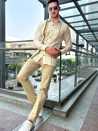 MICKEY AMALFI WONDERS HAND WOVEN COTTON PATCHWORK SHIRT