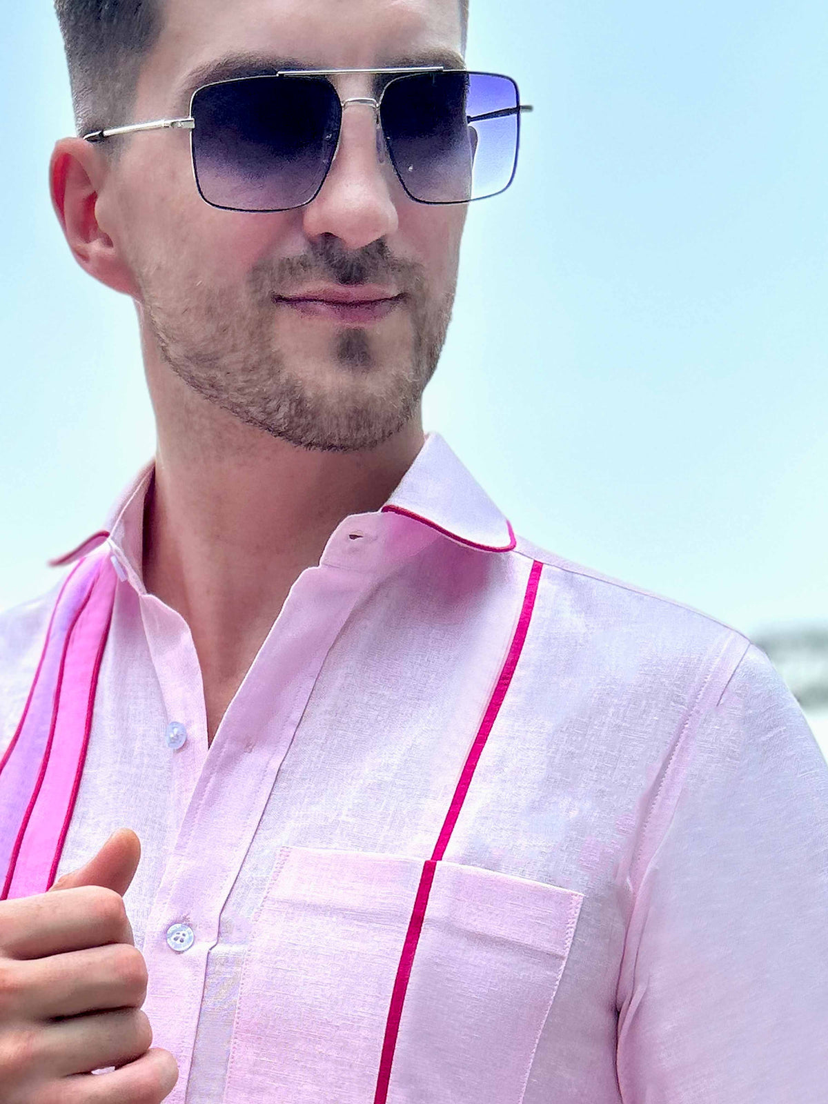 MURPHY AMALFI WONDERS HAND WOVEN COTTON PATCHWORK SHIRT